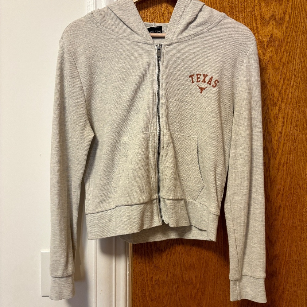 Waffle, UT Cropped Zip Up